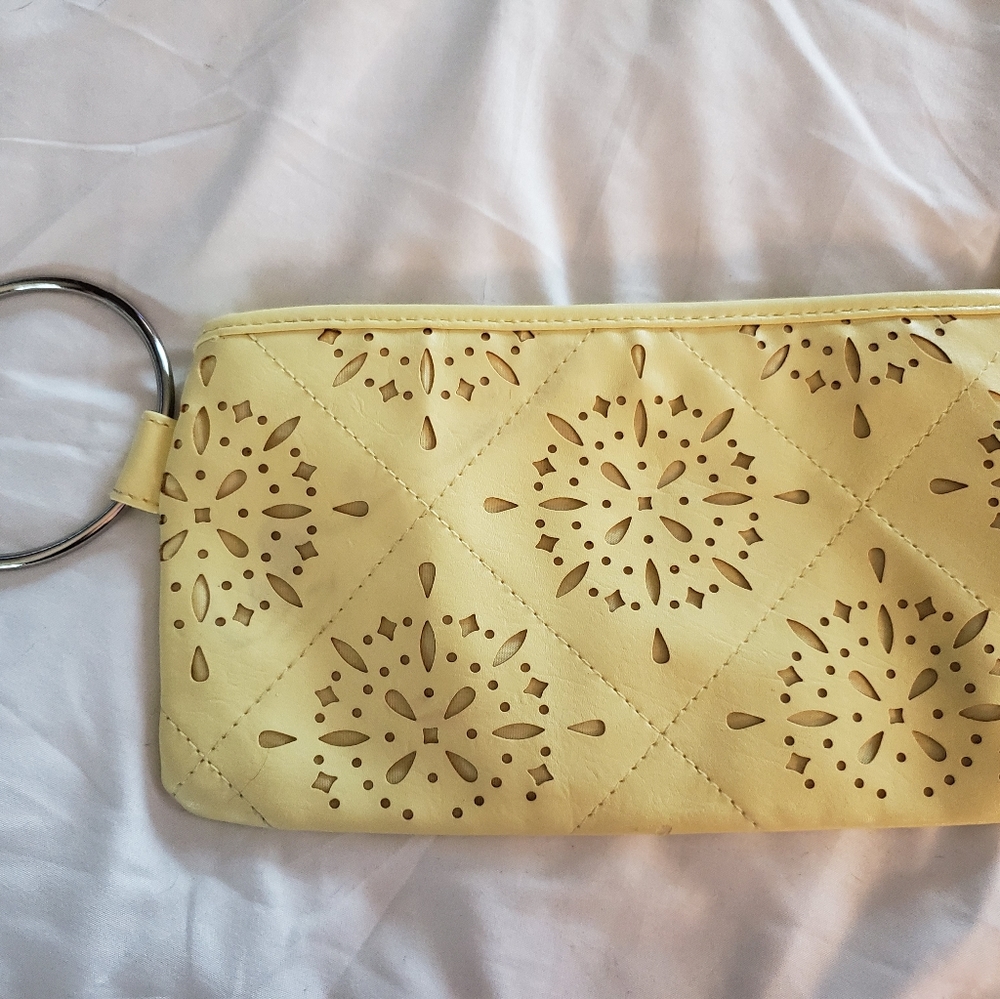 Yellow wristlet